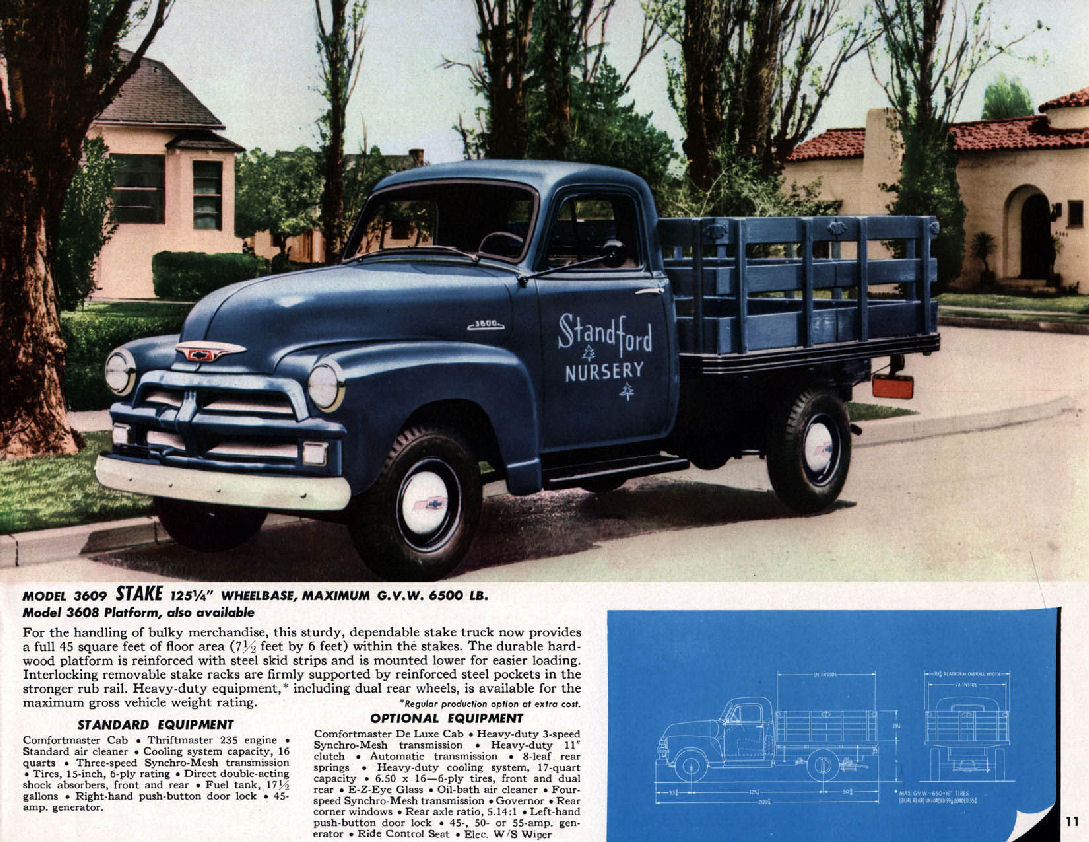 1954 Chevrolet Trucks Brochure Page 17